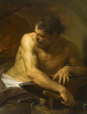 Pompeo Batoni Vulcan in his Forge oil painting picture